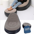 Sofá Cama Inflable Portátil con Reposapiés