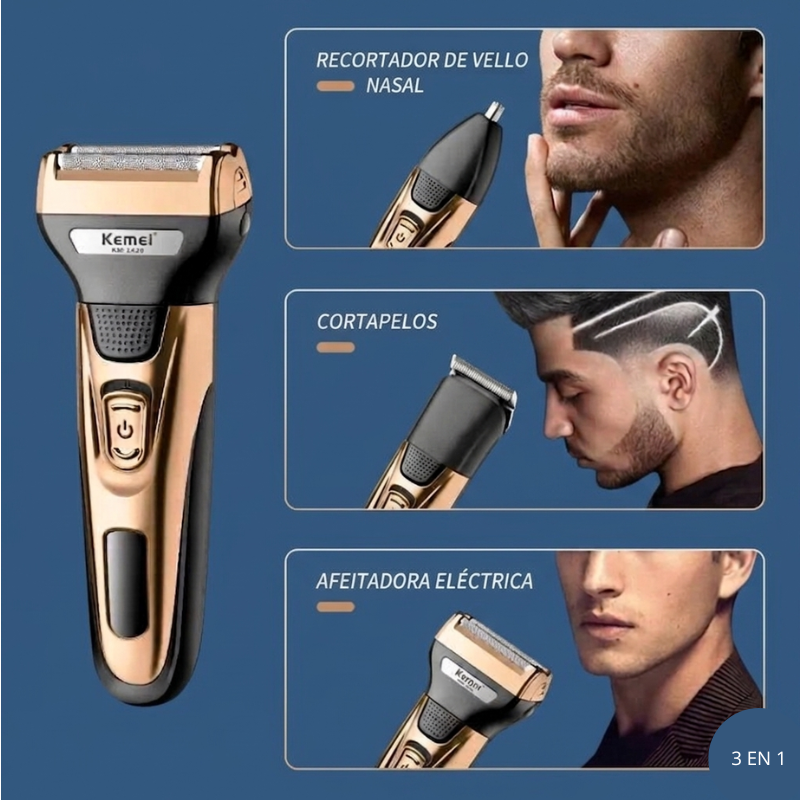Cortapelo recargable 3 en 1